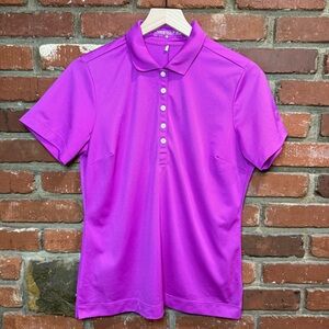 Nike Golf Tour Performance Polo Women’s Large Purple Dri-Fit